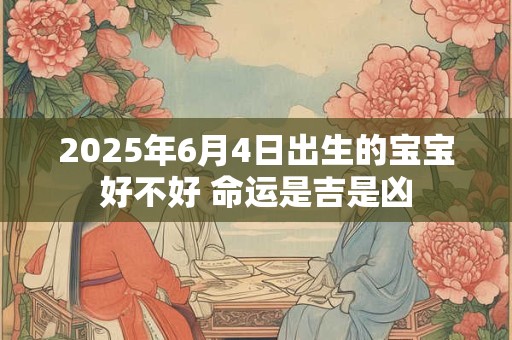 2026年6月4日出生的宝宝好不好 命运是吉是凶