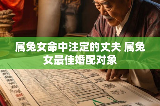 属兔女命中注定的丈夫 属兔女最佳婚配对象