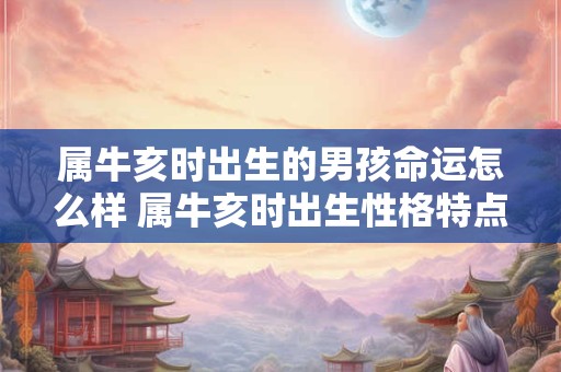 属牛亥时出生的男孩命运怎么样 属牛亥时出生性格特点
