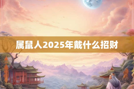 属鼠人2025年戴什么招财