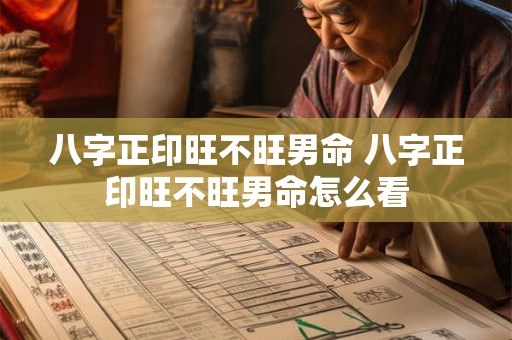 八字正印旺不旺男命 八字正印旺不旺男命怎么看