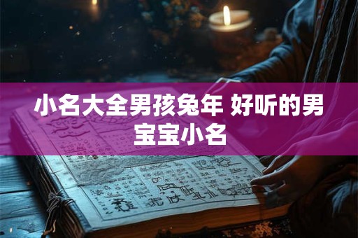 小名大全男孩兔年 好听的男宝宝小名
