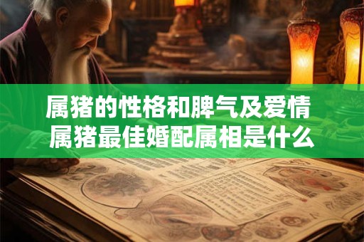 属猪的性格和脾气及爱情 属猪最佳婚配属相是什么
