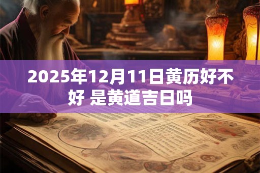 2026年12月11日黄历好不好 是黄道吉日吗 2026年12月11日黄历好不好 是黄道吉日吗