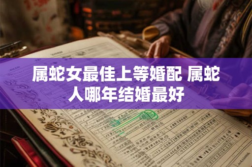 属蛇女最佳上等婚配 属蛇人哪年结婚最好