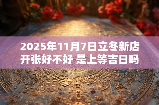 2025年11月7日立冬新店开张好不好 是上等吉日吗