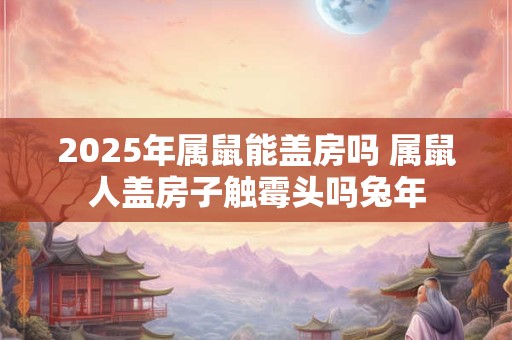 2025年属鼠能盖房吗 属鼠人盖房子触霉头吗兔年 2025年属鼠能盖房吗 属鼠人盖房子触霉头吗兔年