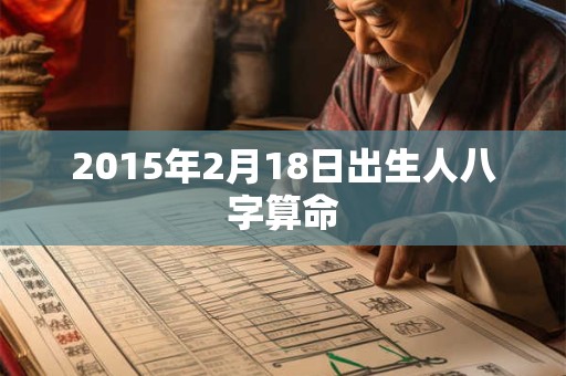 2015年2月18日出生人八字算命