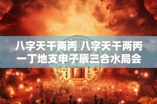 八字天干两丙 八字天干两丙一丁地支申子辰三合水局会怎样