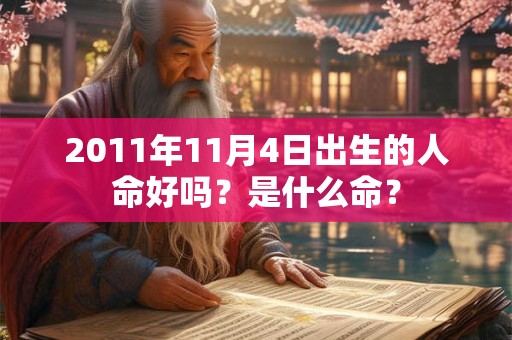 2011年11月4日出生的人命好吗？是什么命？