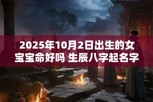 2025年10月2日出生的女宝宝命好吗 生辰八字起名字