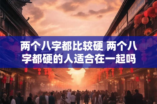 两个八字都比较硬 两个八字都硬的人适合在一起吗