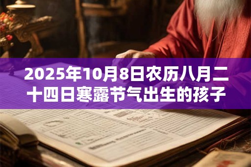 2025年10月8日农历八月二十四日寒露节气出生的孩子命运如何