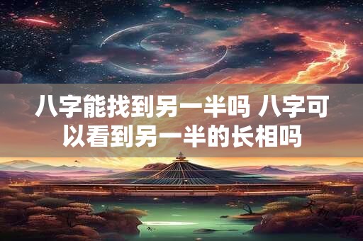 八字能找到另一半吗 八字可以看到另一半的长相吗