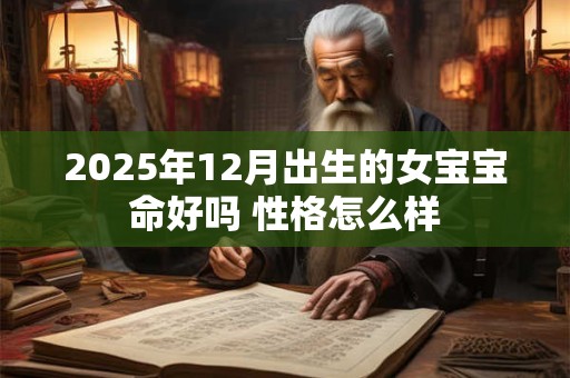 2025年12月出生的女宝宝命好吗 性格怎么样