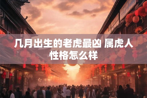 几月出生的老虎最凶 属虎人性格怎么样