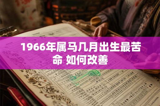 1966年属马几月出生最苦命 如何改善