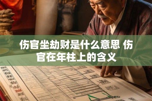伤官坐劫财是什么意思 伤官在年柱上的含义
