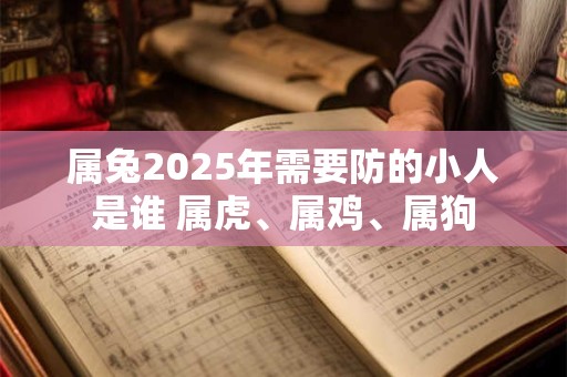 属兔2025年需要防的小人是谁 属虎、属鸡、属狗