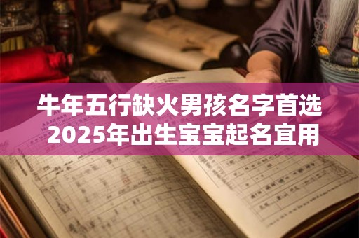 牛年五行缺火男孩名字首选 2025年出生宝宝起名宜用字