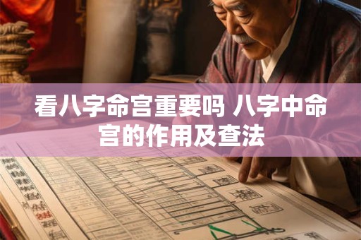 看八字命宫重要吗 八字中命宫的作用及查法