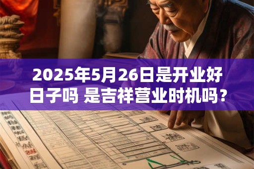 2025年5月26日是开业好日子吗 是吉祥营业时机吗？