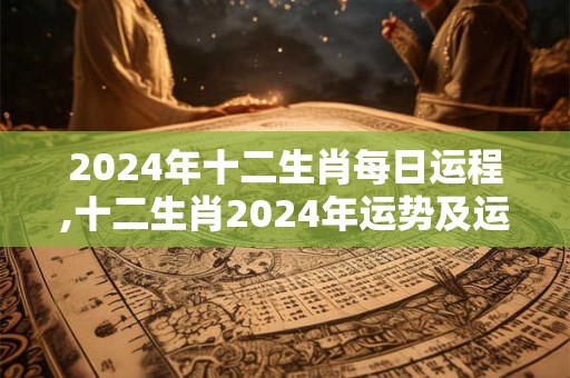 2024年十二生肖每日运程,十二生肖2024年运势及运程每月