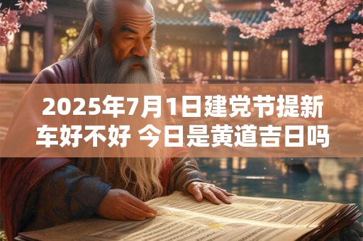2025年7月1日建党节提新车好不好 今日是黄道吉日吗