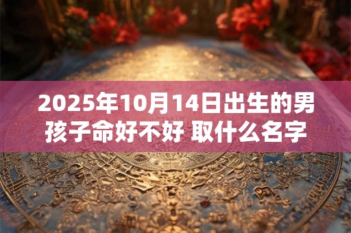 2025年10月14日出生的男孩子命好不好 取什么名字好
