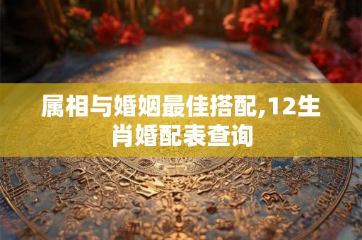 属相与婚姻最佳搭配,12生肖婚配表查询