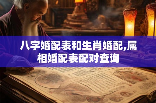 八字婚配表和生肖婚配,属相婚配表配对查询