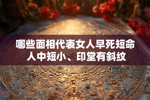 哪些面相代表女人早死短命 人中短小、印堂有斜纹