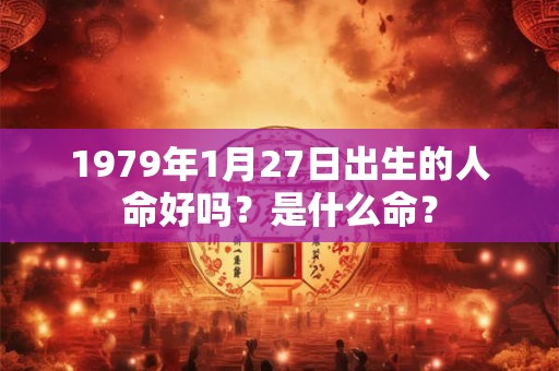 1979年1月27日出生的人命好吗？是什么命？