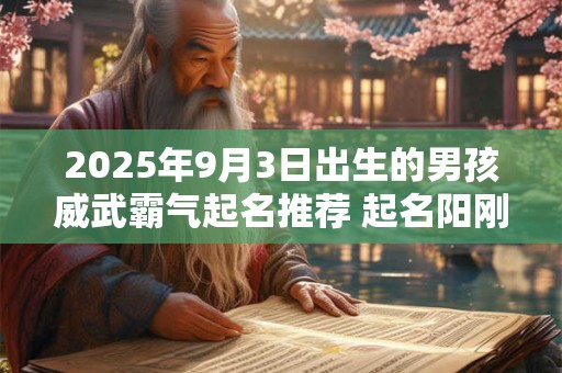 2025年9月3日出生的男孩威武霸气起名推荐 起名阳刚硬气的最佳字