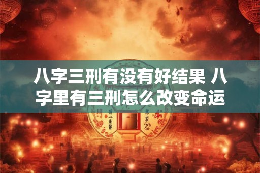 八字三刑有没有好结果 八字里有三刑怎么改变命运