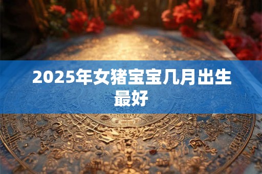 2025年女猪宝宝几月出生最好