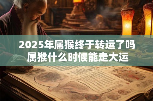 2025年属猴终于转运了吗 属猴什么时候能走大运