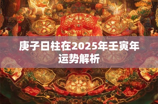 庚子日柱在2025年壬寅年运势解析