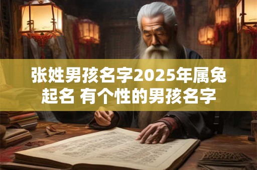 张姓男孩名字2025年属兔起名 有个性的男孩名字