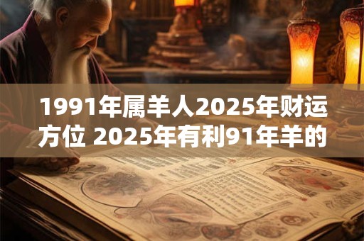 1991年属羊人2025年财运方位 2025年有利91年羊的方位