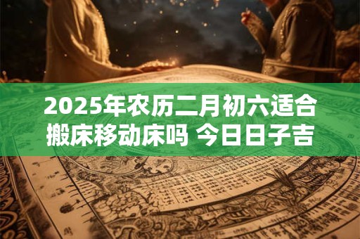 2025年农历二月初六适合搬床移动床吗 今日日子吉凶如何