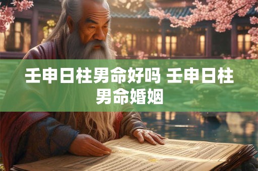 壬申日柱男命好吗 壬申日柱男命婚姻