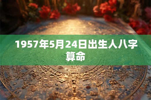 1957年5月24日出生人八字算命