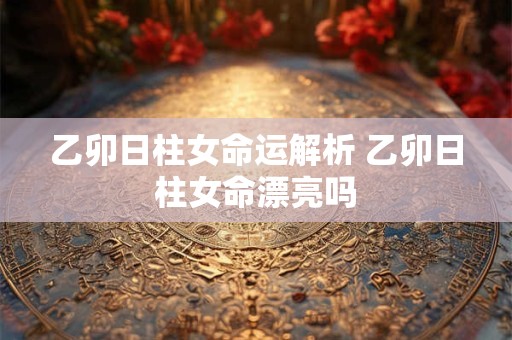 乙卯日柱女命运解析 乙卯日柱女命漂亮吗