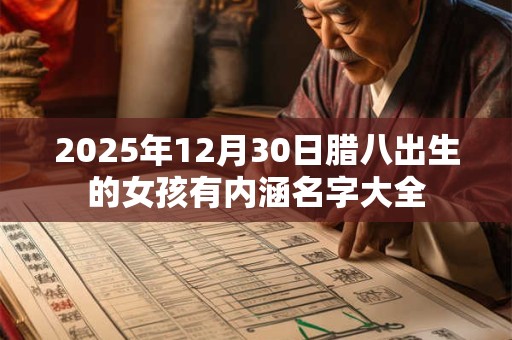 2025年12月30日腊八出生的女孩有内涵名字大全 2025年12月30日腊八出生的女孩有内涵名字大全