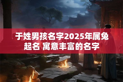 于姓男孩名字2025年属兔起名 寓意丰富的名字