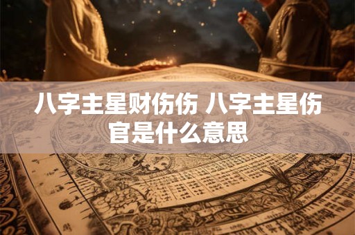 八字主星财伤伤 八字主星伤官是什么意思
