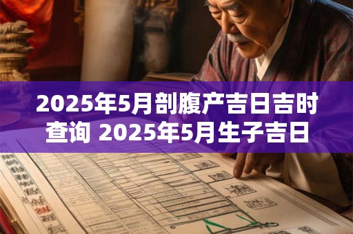 2025年5月剖腹产吉日吉时查询 2025年5月生子吉日！