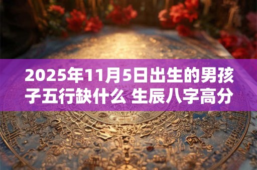 2025年11月5日出生的男孩子五行缺什么 生辰八字高分取名