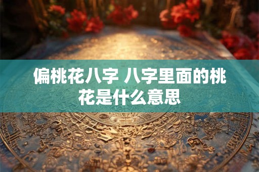 偏桃花八字 八字里面的桃花是什么意思